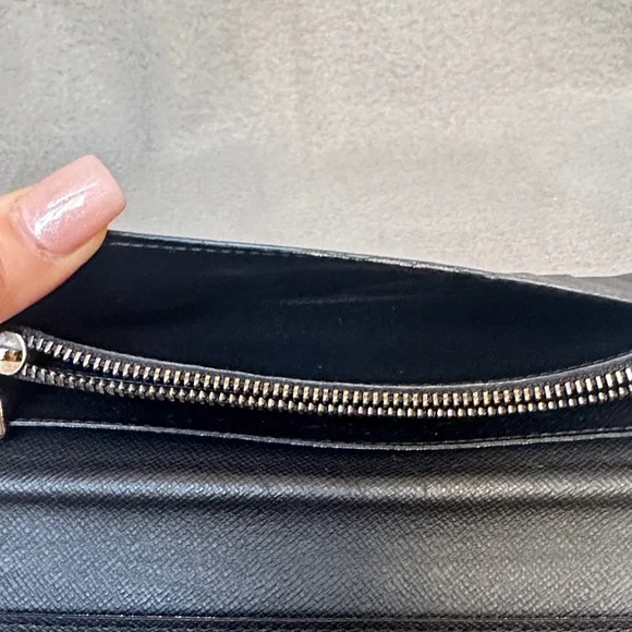 Louis Vuitton Monogram Eclipse Brazza Canvas Long Black Compact Wallet - Picture 7 of 15